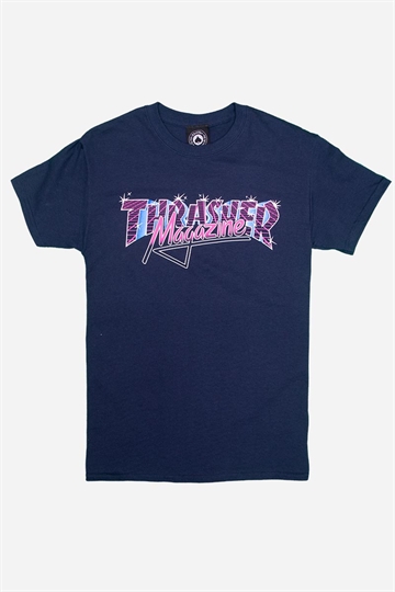 Thrasher T-shirt - Vice Logotyp - Marinblå