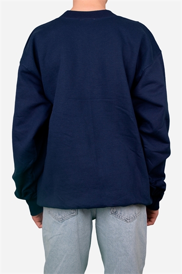 Thrasher Outlined Sweatshirt - Marinblå / Orange