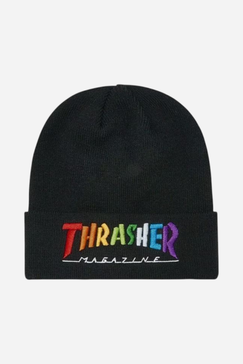 Thrasher Rainbow Mag Beanie - Svart