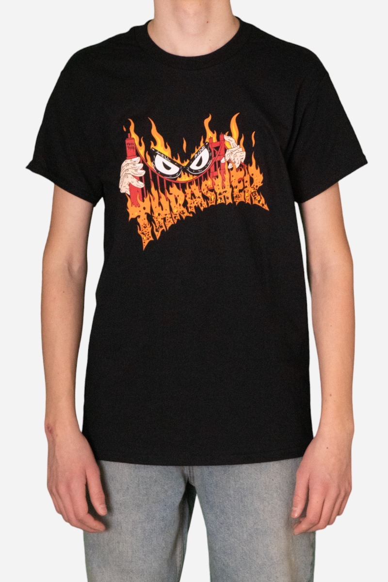 Thrasher Sucka Free By Necklace T-shirt - Svart