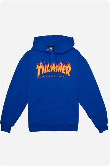 Thrasher Hoodie - Flame - Royal Blue