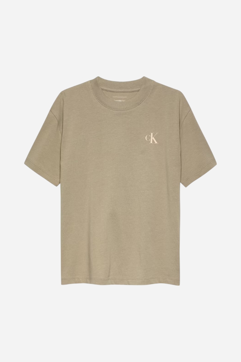 Calvin Klein Miami T-shirt med ryggtryck - Laurel Oak