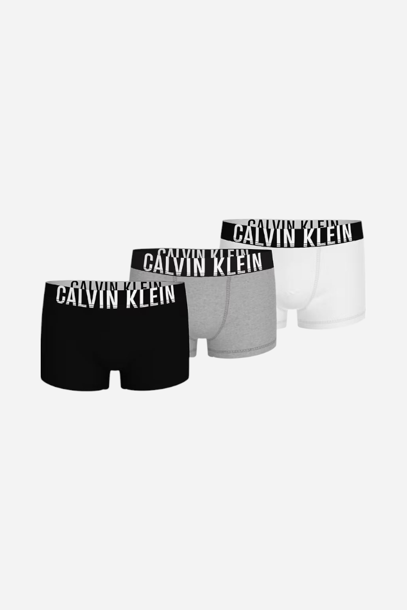 Calvin Klein Trunk 3 Pack Boxer - Vit / Svart / Grå Ljung