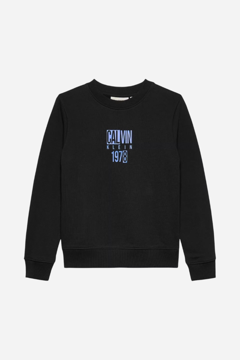 Calvin Klein Good Level Graphic Sweatshirt - Svart